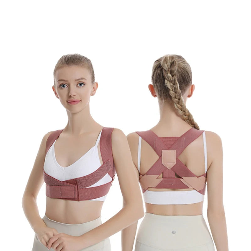 Back Brace Posture Corrector for Women and Men Adjustable Support - product image 3