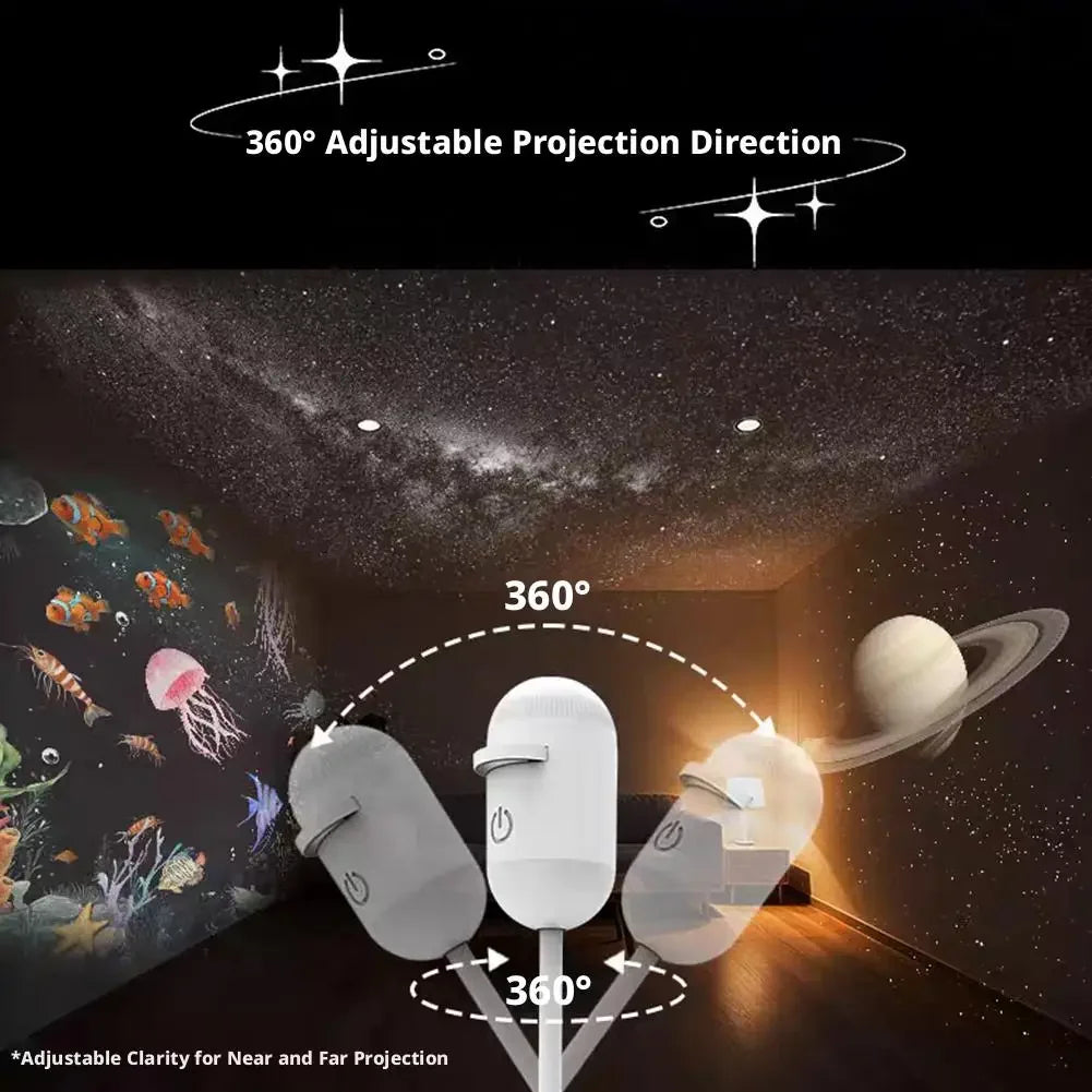 Mini Galaxy Star Projector 2-in-1 Night Light & Atmosphere Lamp - product image 25