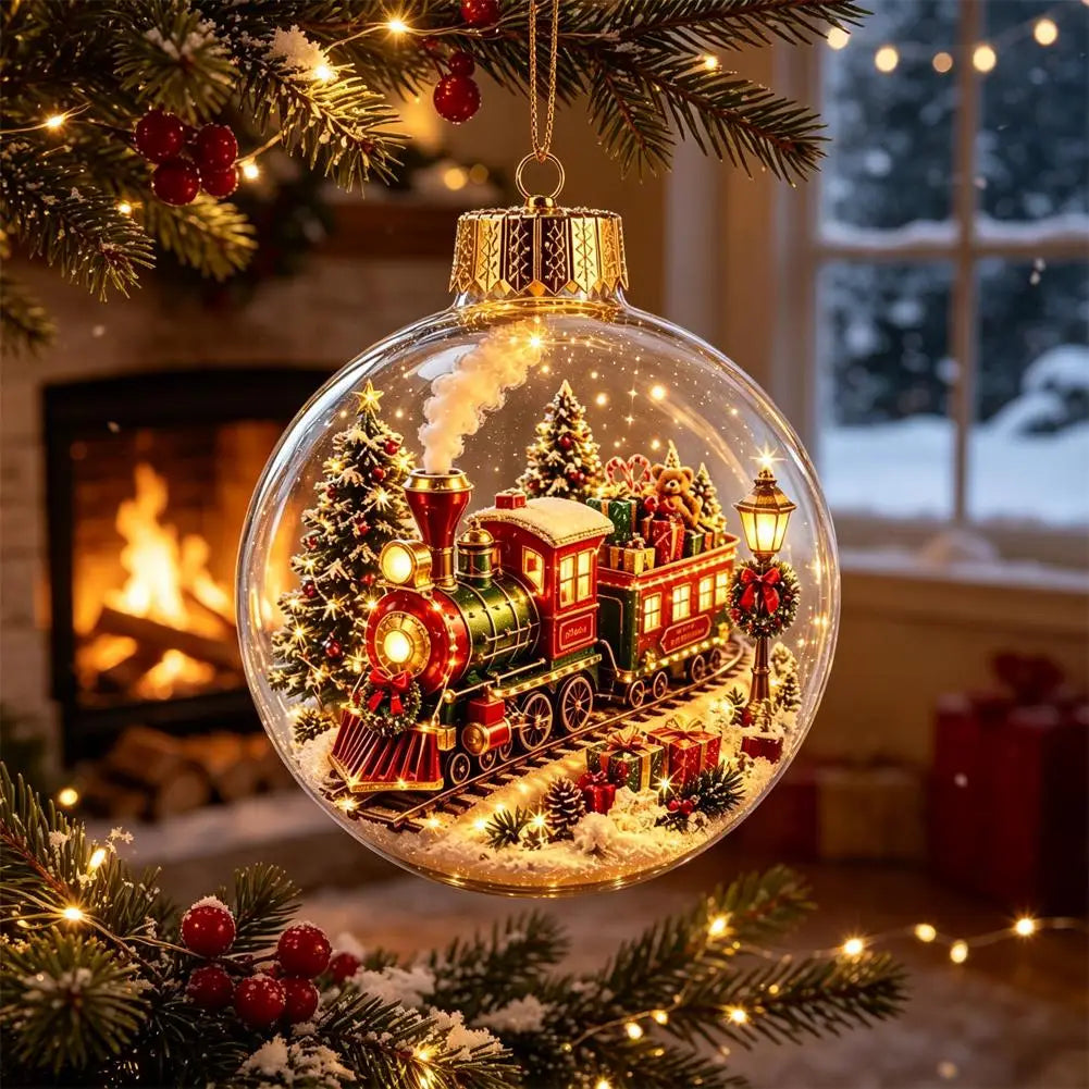 Christmas Story Decor with Lights Snowman Crystal Ball - product image 19