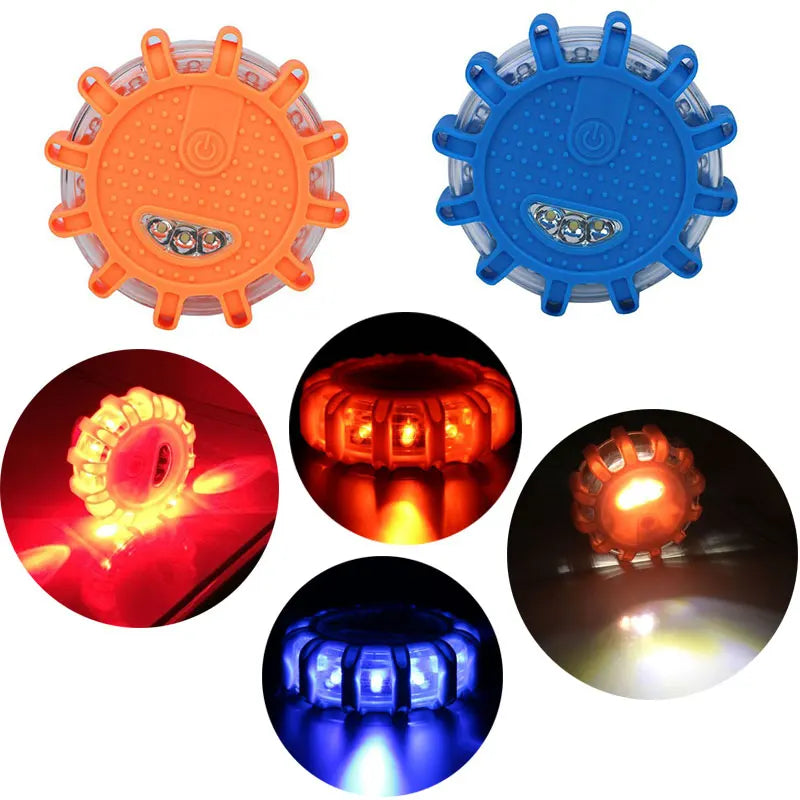 9 Modes 12led Flares Emergency Lights Road Safety Beacon Disc - product image 1