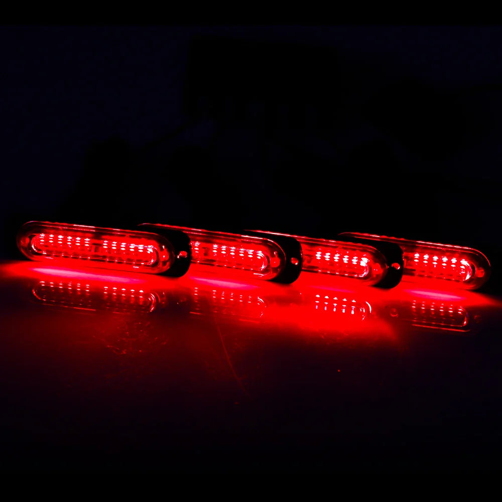 4 LED Warning Use Car Strobe Light Vehicle Front Grille Emergency - image 17