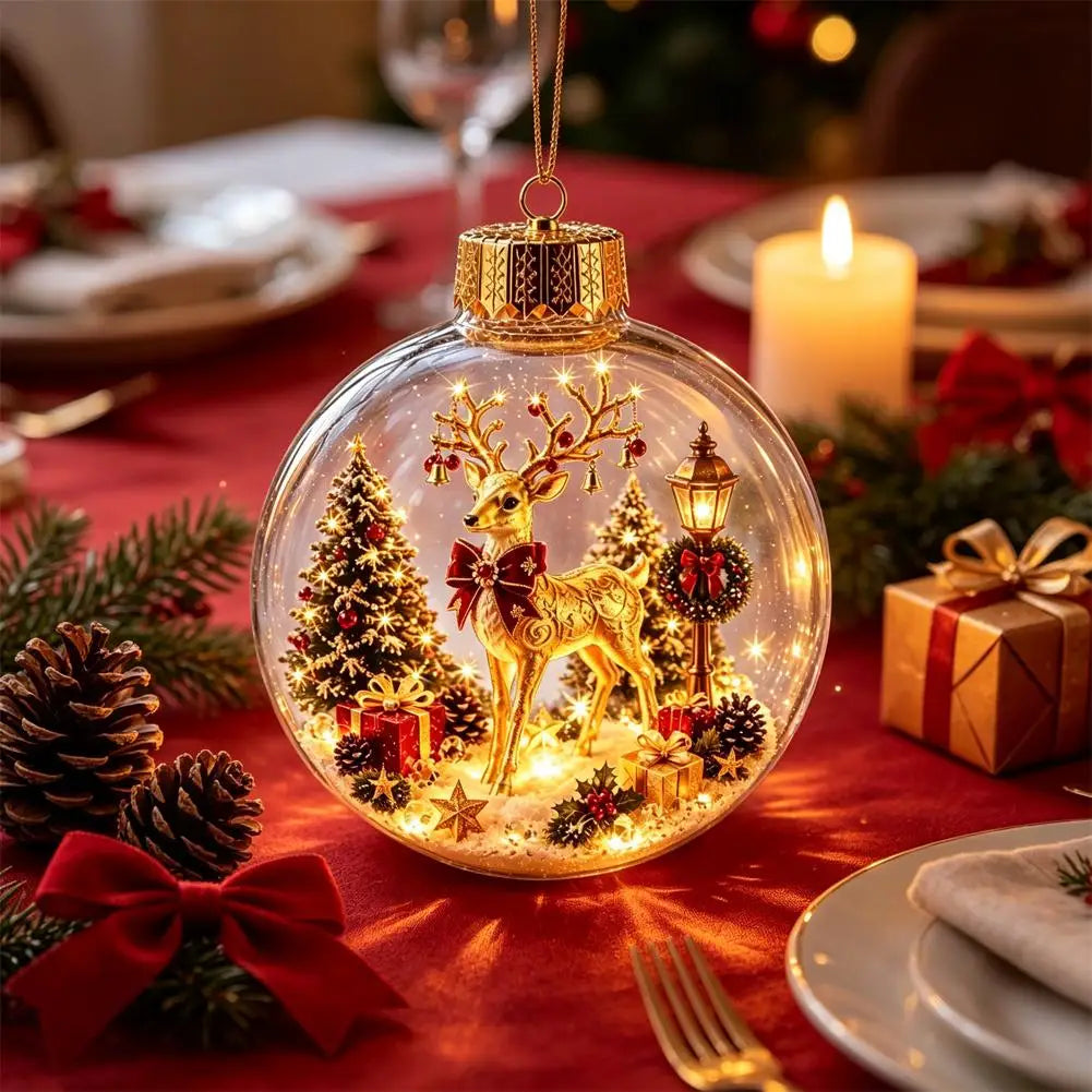 Christmas Story Decor with Lights Snowman Crystal Ball - product image 23