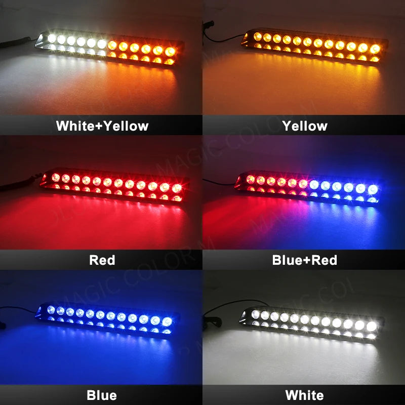 12 LED Car Strobe Light Flash Warning Signal Beacon Traffic Fireman - product image 8