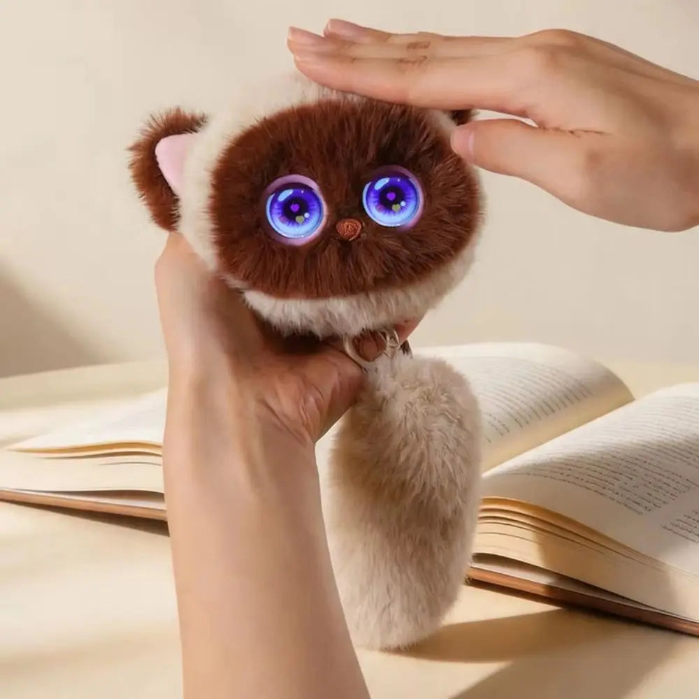 AI Cat Plush Companion — Talking, Winking & Interactive Keychain Pet
