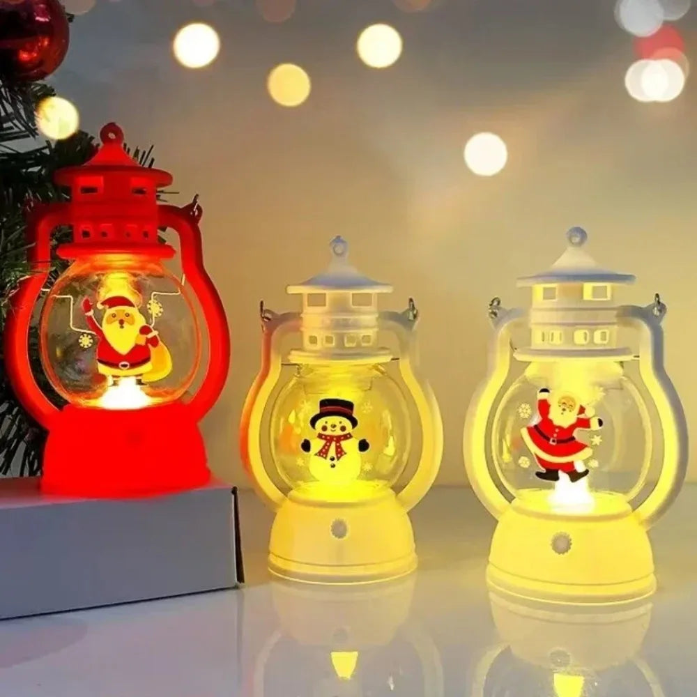 Christmas Lantern LED Lights Santa Claus Portable Desktop Decor - product image 4