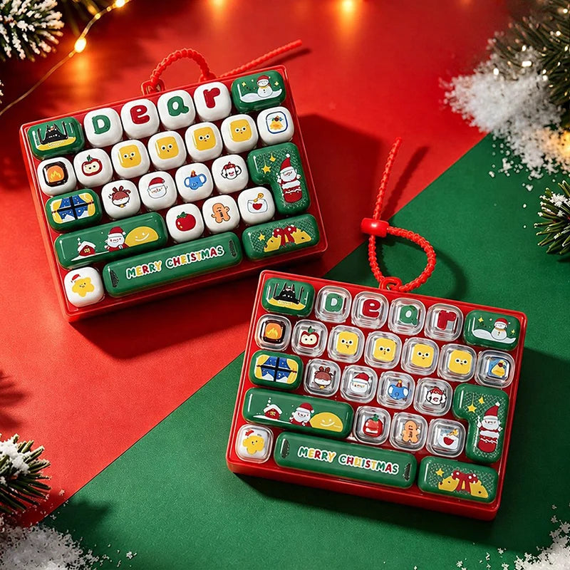 Keycap Clicker Fidget Keychain Toy