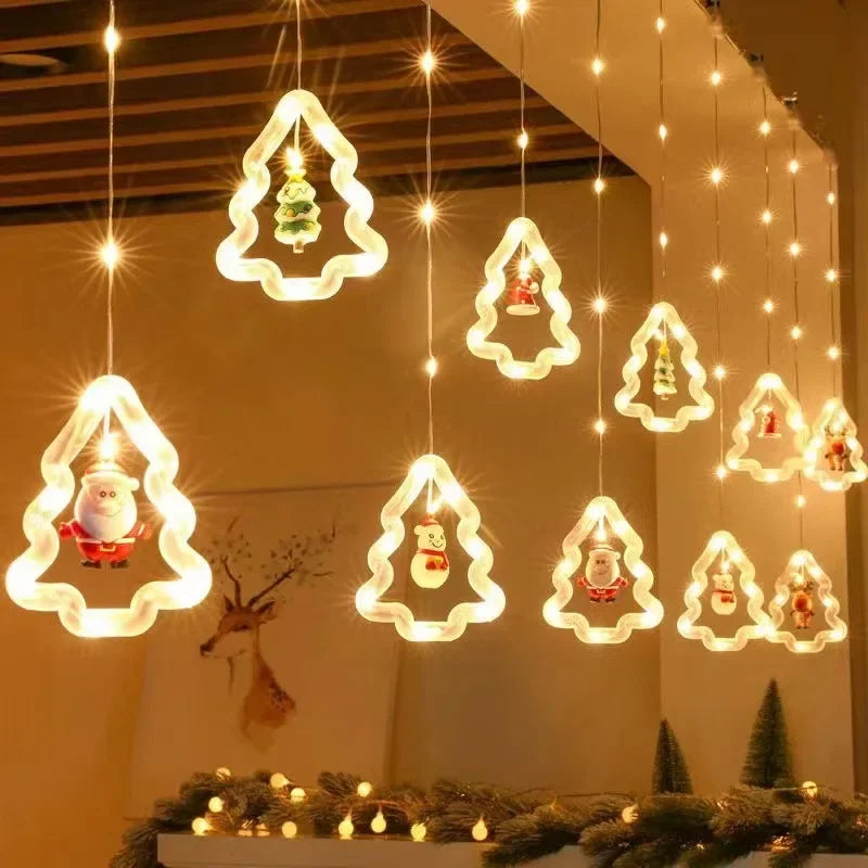 Christmas LED Strip Lights USB Curtain Garland for Room Decor - product image 30