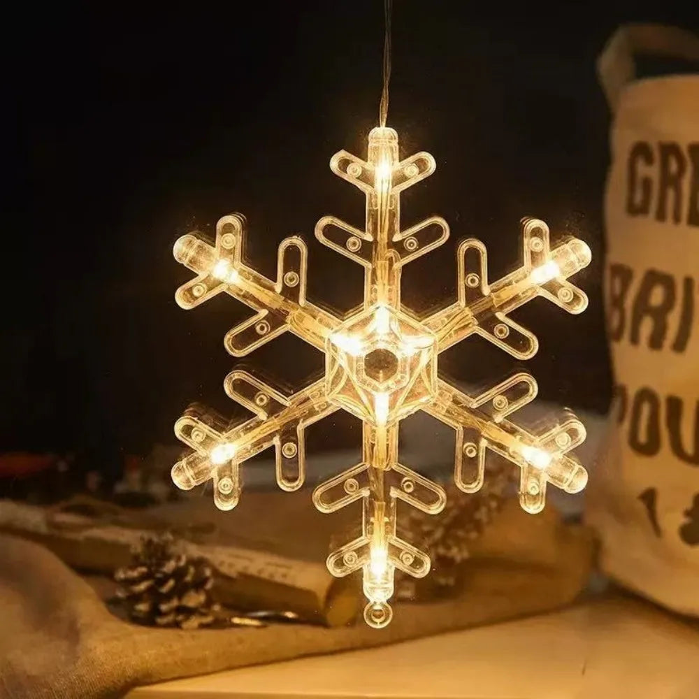 Christmas LED Window Hanging Decor Star & Santa Fairy Lights - product image 24