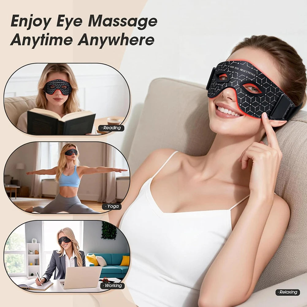 LED Eye Mask Red Infrared Light Therapy