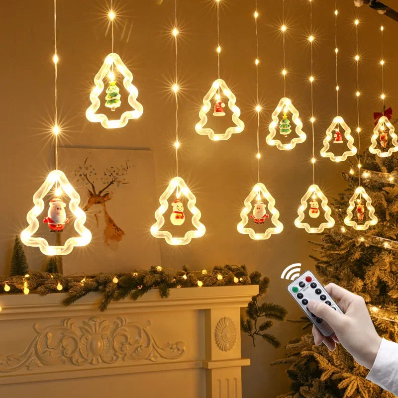Christmas LED Strip Lights USB Curtain Garland for Room Decor - product image 24