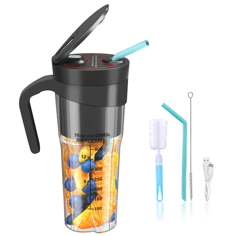 Portable Personal Blender 6-blade USB Rechargeable Smoothie Maker - product image 6