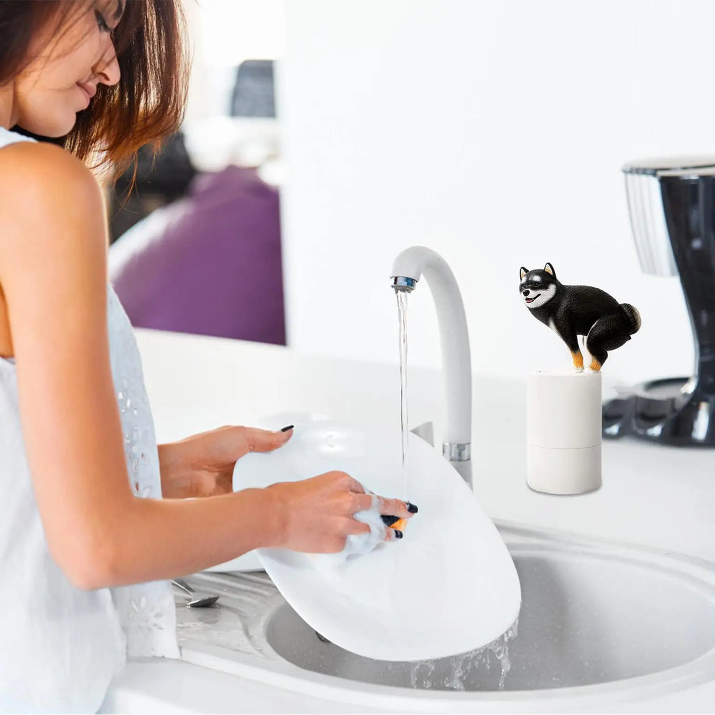 Automatic Soap Dispenser Cute Shiba Inu Touchless Foaming - product image 3