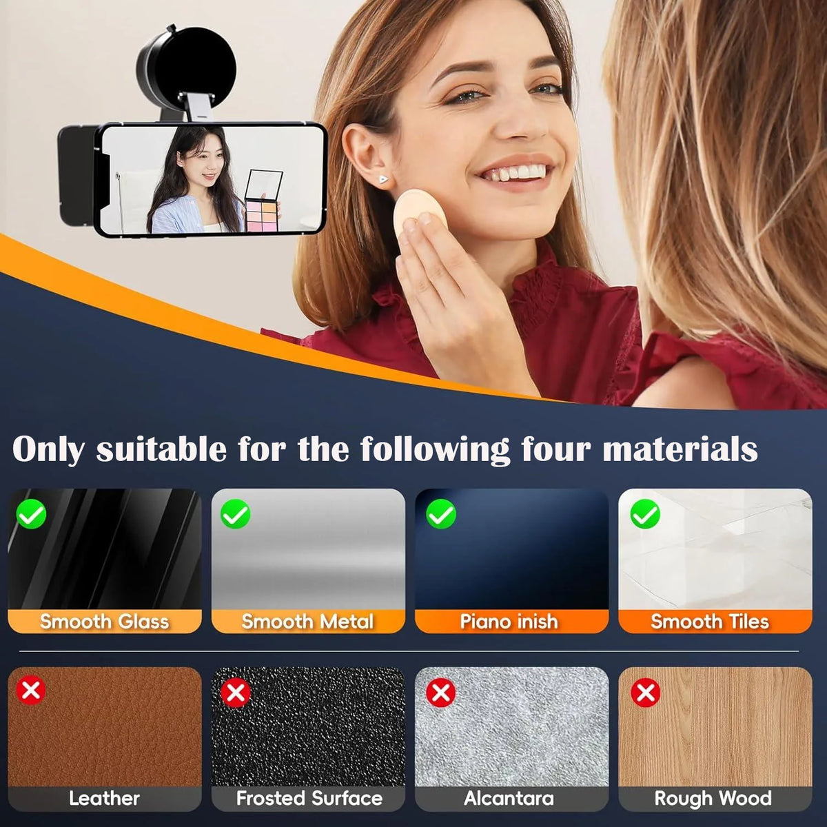 Phone Mount Vacuum Magnetic Holder for Car 360 Adjustable Magnet - product image 5