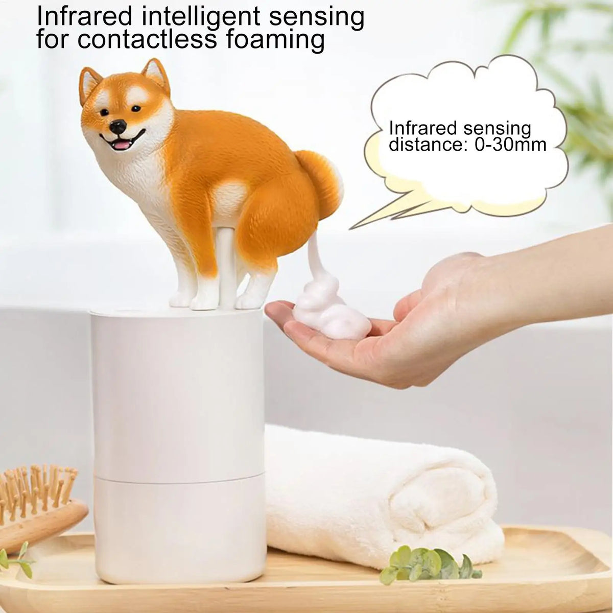Automatic Soap Dispenser Cute Shiba Inu Touchless Foaming - product image 6