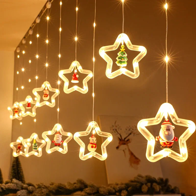 Christmas LED Strip Lights USB Curtain Garland for Room Decor - product image 26