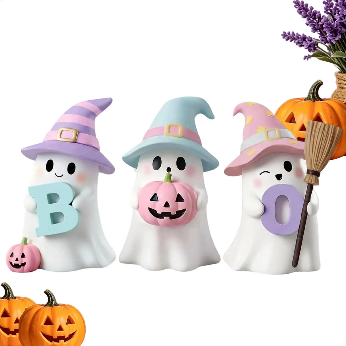 Halloween Ghost Figurine Holiday Resin Cute Sculpture Statue Decor - image 11