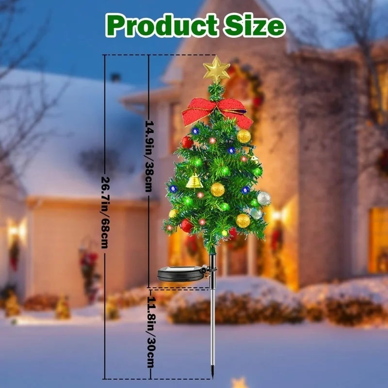 Christmas Tree Solar Lights Waterproof LED Garden & Pathway Decor - product image 18