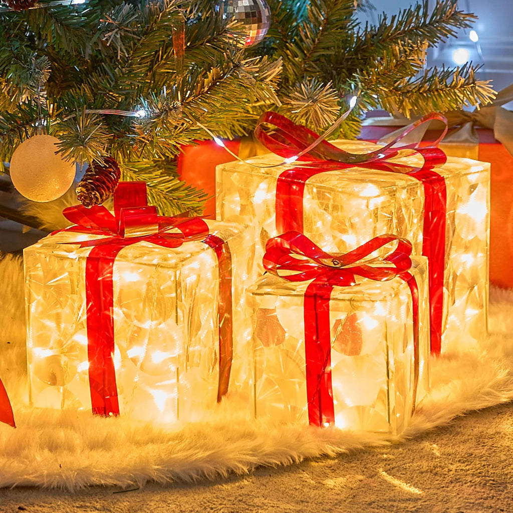 Christmas Lights Gift Box 3pcs LED Presents with 8 Modes - product image 9
