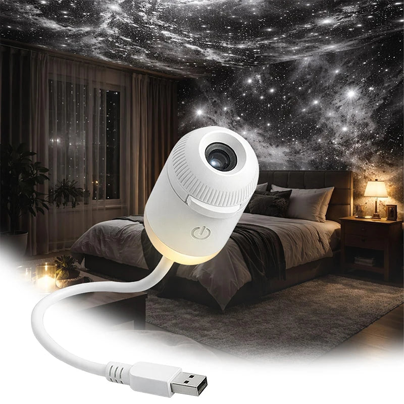 Mini Galaxy Star Projector 2-in-1 Night Light & Atmosphere Lamp - product image 1