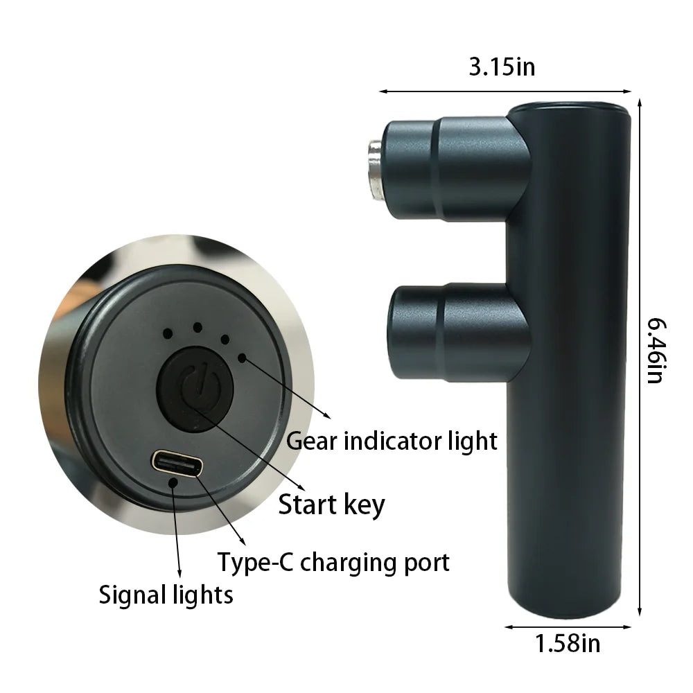 Muscle Electric Massage Gun USB Charging High Frequency Double Head - product image 5