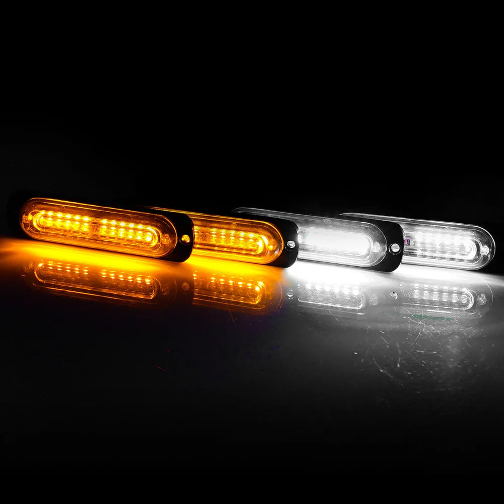 4 LED Warning Use Car Strobe Light Vehicle Front Grille Emergency - image 20