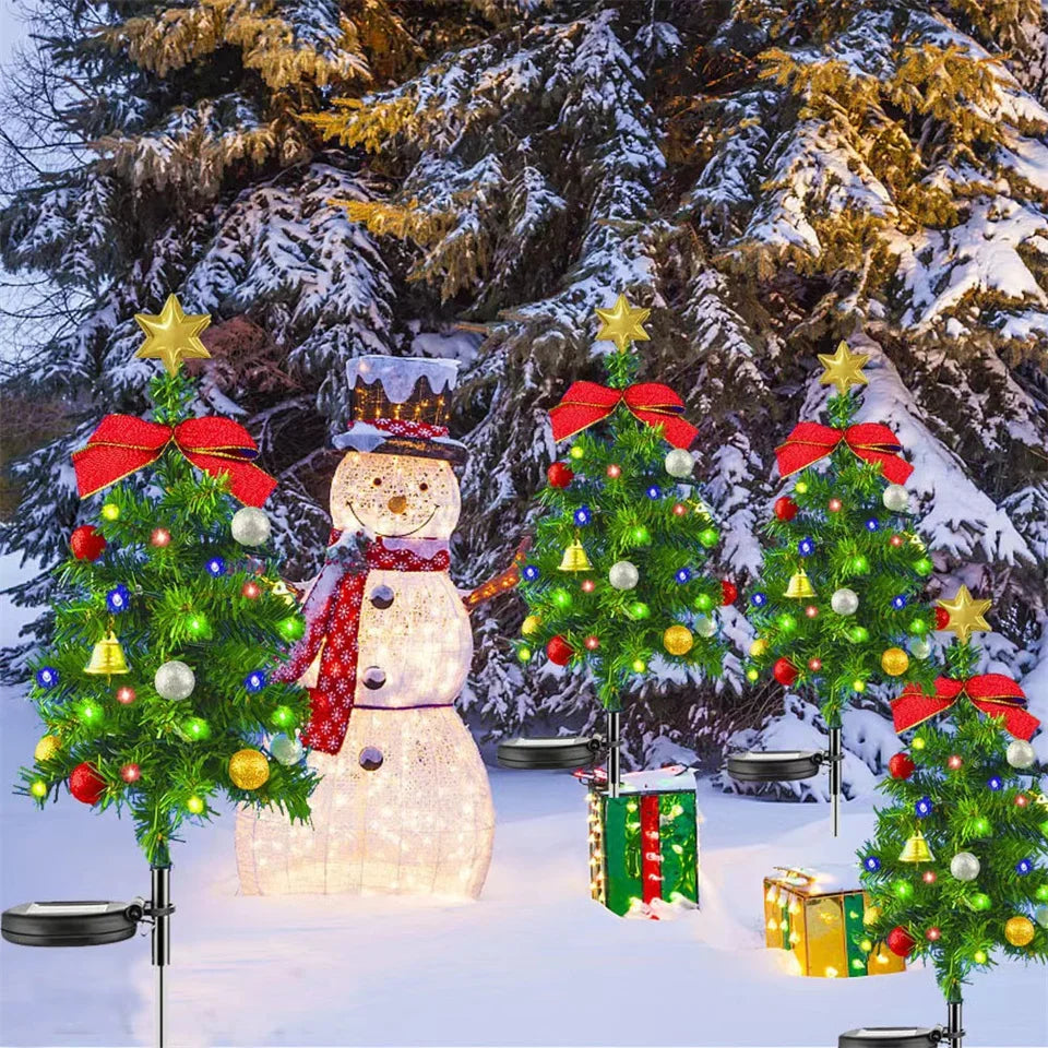 Christmas Tree Solar Lights Waterproof LED Garden & Pathway Decor - product image 7