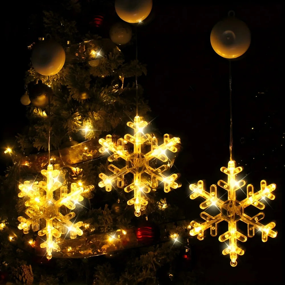 Christmas LED Window Hanging Decor Star & Santa Fairy Lights - product image 14