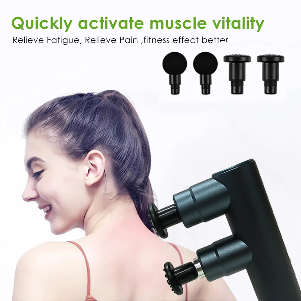 Muscle Electric Massage Gun USB Charging High Frequency Double Head - product image 3
