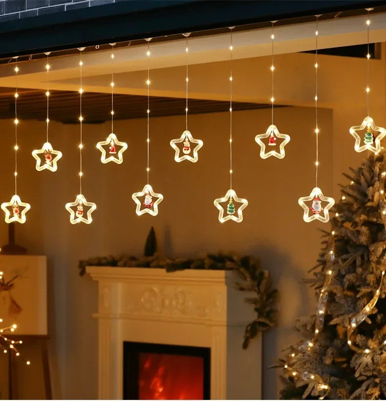 Christmas LED Strip Lights USB Curtain Garland for Room Decor - product image 14