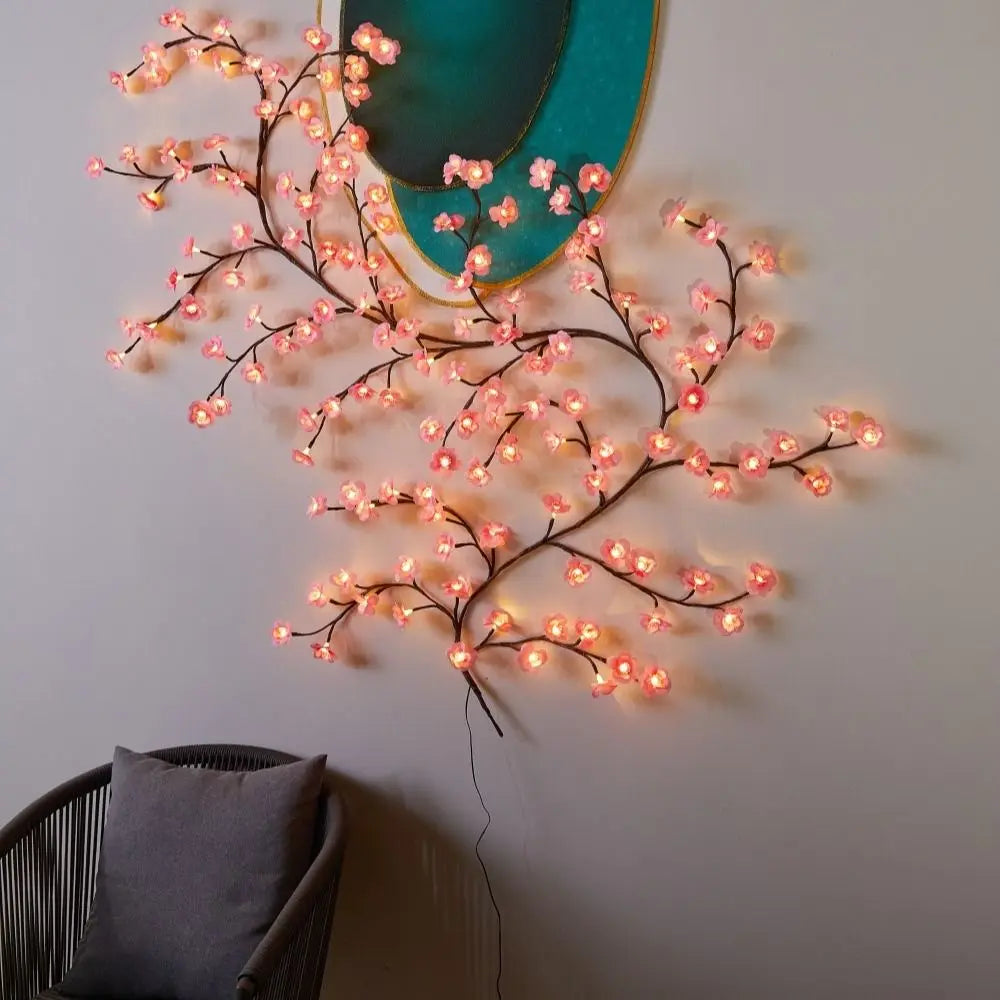 Cherry LED Tree Branch Lights Blossom Willow Vine Garland Decor - product image 13