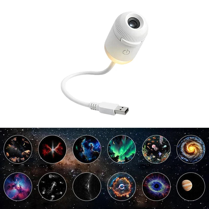Mini Galaxy Star Projector 2-in-1 Night Light & Atmosphere Lamp - product image 2