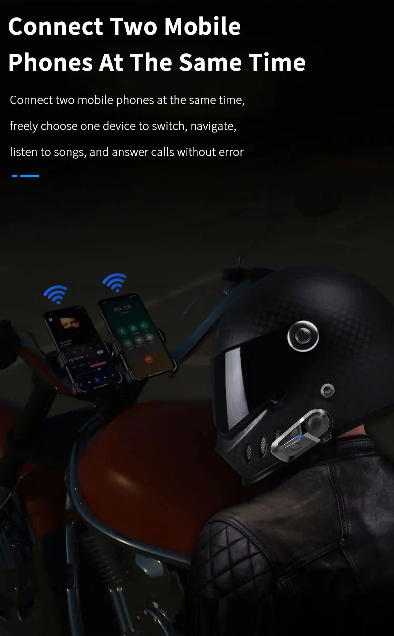 Bluetooth 5 3 Helmet Headset Wireless Motorcycle Hands-free Kit - product image 12