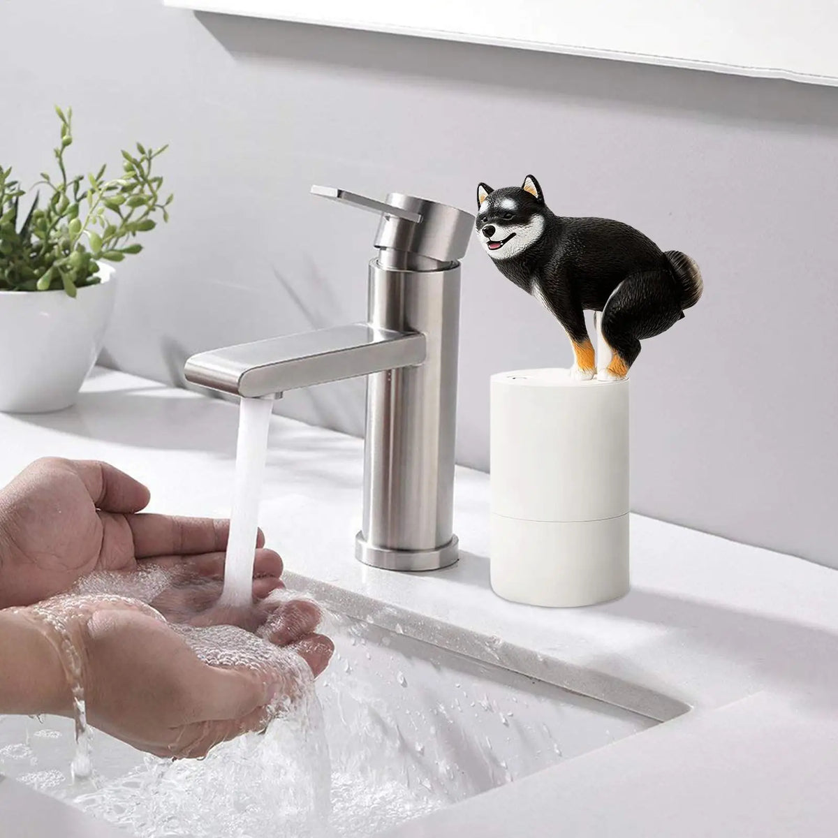 Automatic Soap Dispenser Cute Shiba Inu Touchless Foaming - product image 12