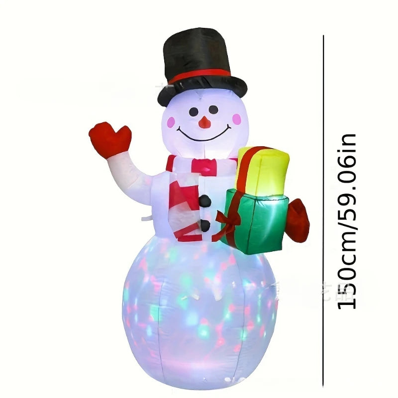 4.9 ft LED Inflatable Christmas Snowman