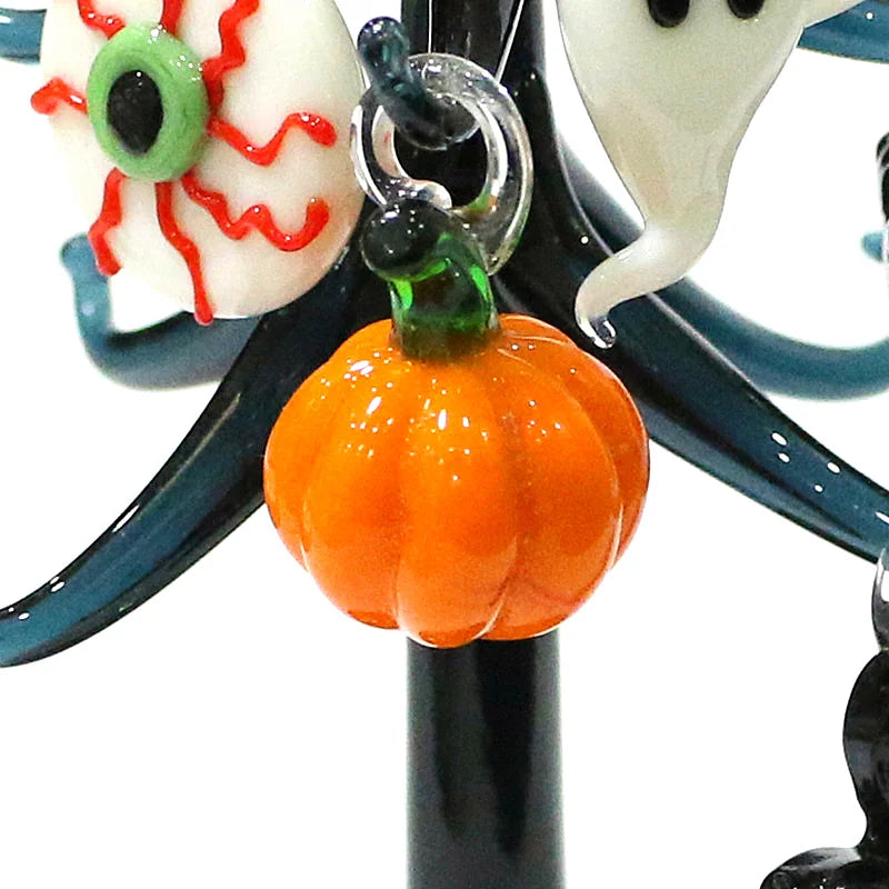 Halloween Decor Cute Glass Tree Figurine Ornament with Mini Owl - image 15