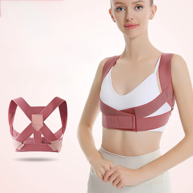 Back Brace Posture Corrector for Women and Men Adjustable Support - product image 2