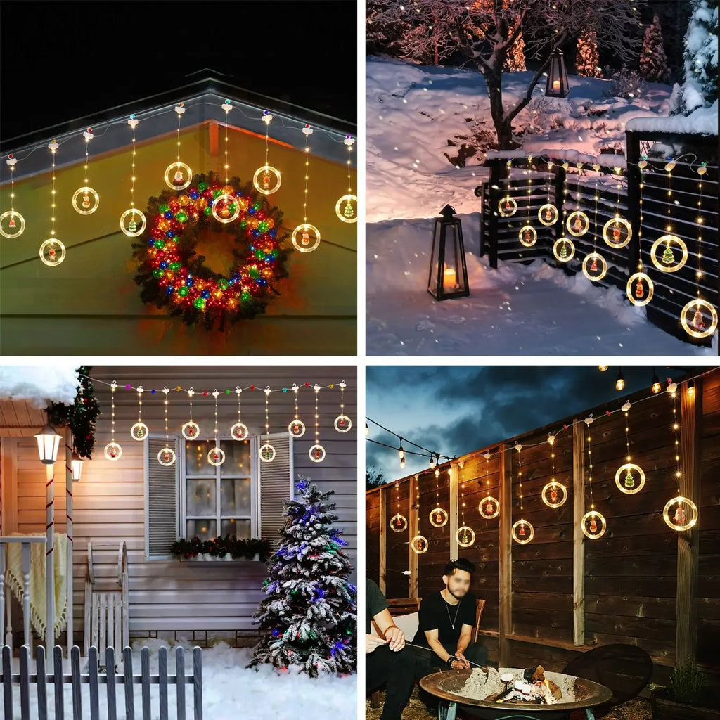 Christmas LED Strip Lights USB Curtain Garland for Room Decor - product image 5