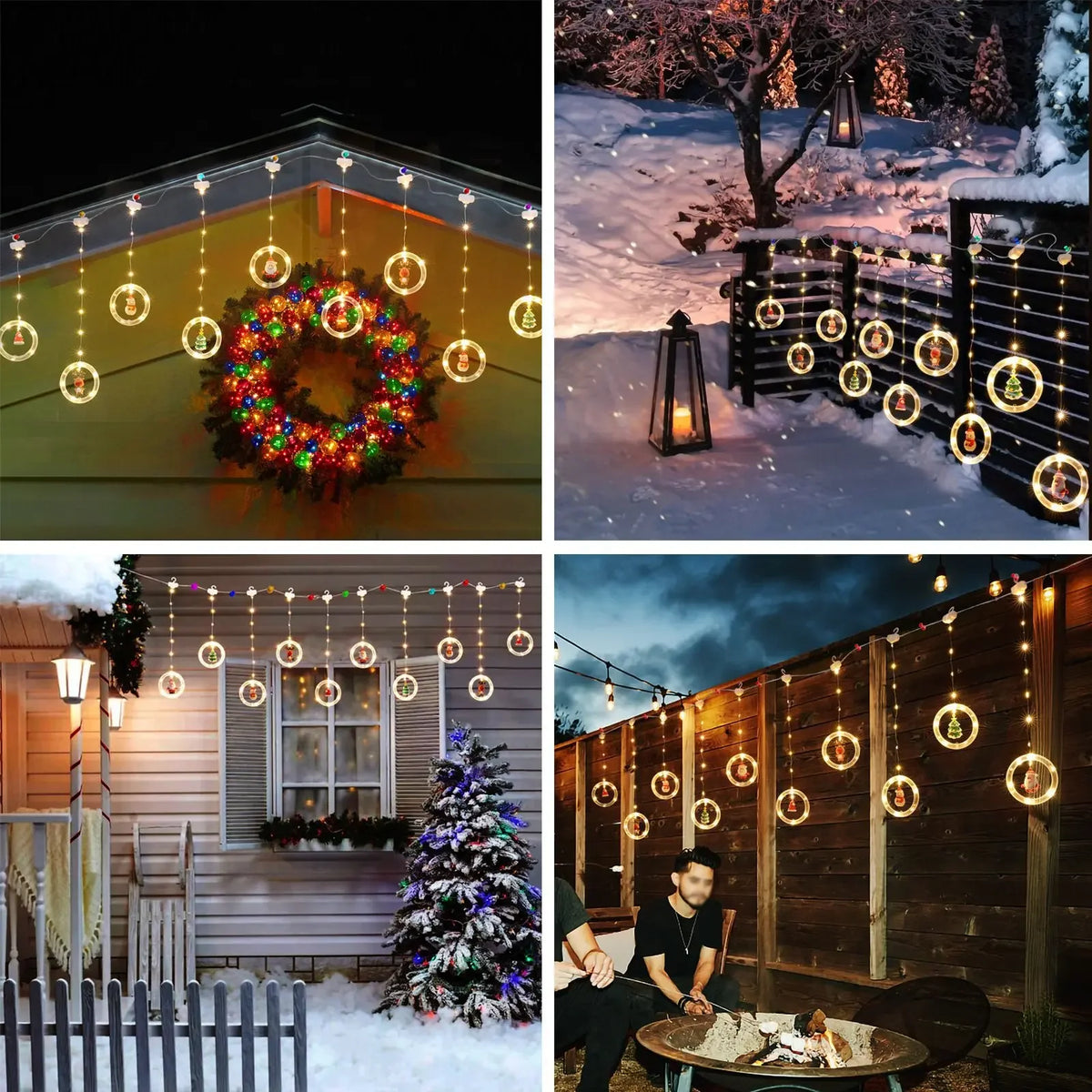 Christmas LED Strip Lights USB Curtain Garland for Room Decor - product image 5